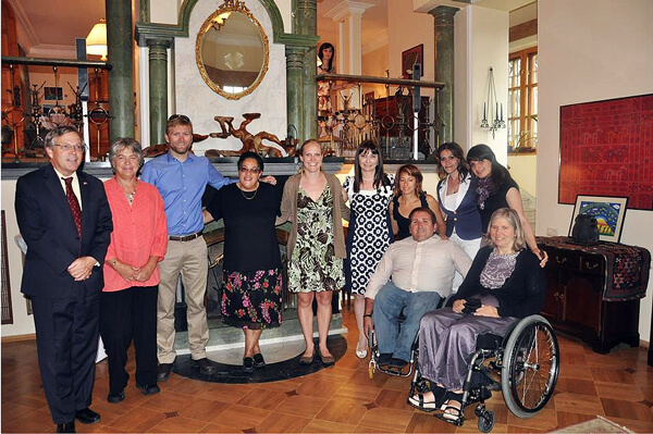 Jenny Kern and other delegates of the U.S./Armenia Sports for Success exhange to Armenia