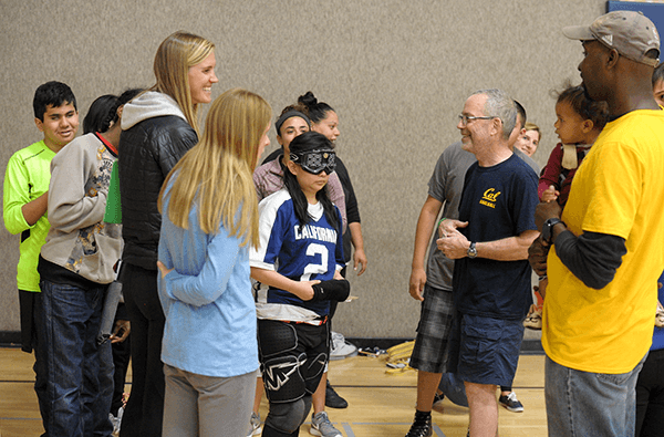 CAL Goalball welcomed students and staff from Cal School for the Blind 