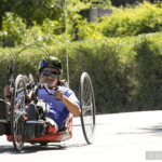 2016 Revolution: Handcyclist rides toward camera