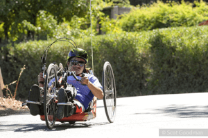 2016 Revolution: Handcyclist rides toward camera