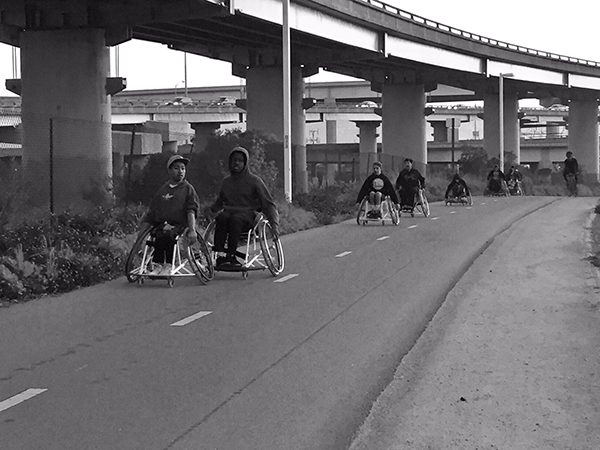 BORP Varsity Basketball Team pushing toward the Bay Bridge