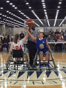 Tip off at the National Wheelchair Basketball Tournament