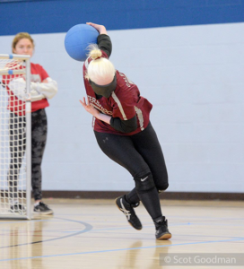 Bryanna Stubbert throws the ball