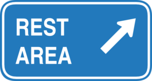 Rest Area Road Sign