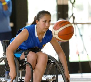 BORP Jr. Road Warrior Ella Rodriguez at the 2018 NWBA Junior Division West Coast Conference Championship Tournament