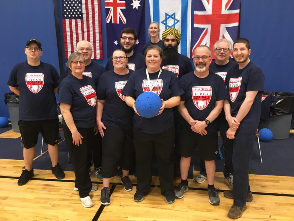 Goalball referees including BORP's Jonathan Newman