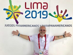 Jonathan Newman at the 2019 Parapan Games in Lima