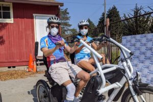 Revolution 2020 participants ready to hit the road on their bike.