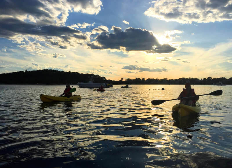 Kayaking at Sunset