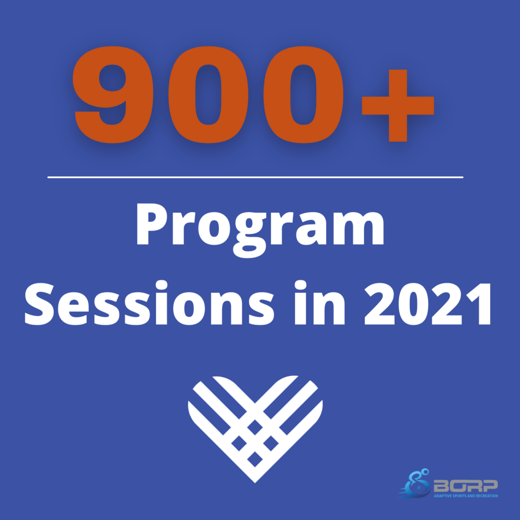 900 Plus Program Sessions in 2021 - BORP Giving Tuesday 2021