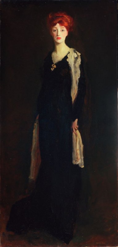 O with Scarf by Robert Henri, Oil on Canvas, 1910