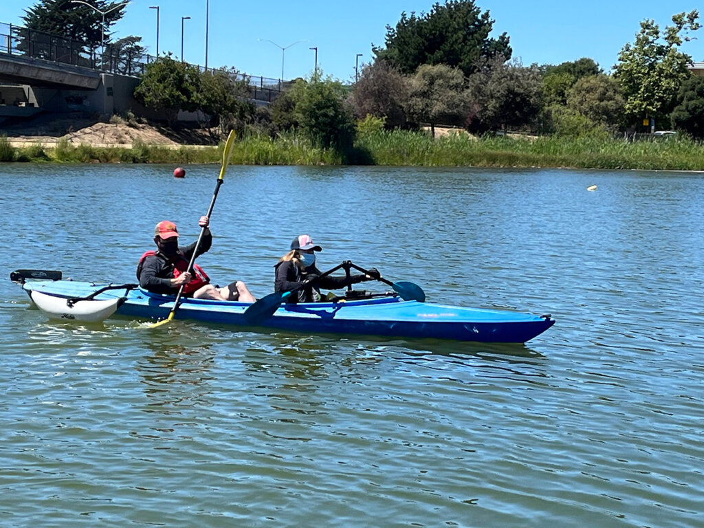 kayaking in the aquatic park