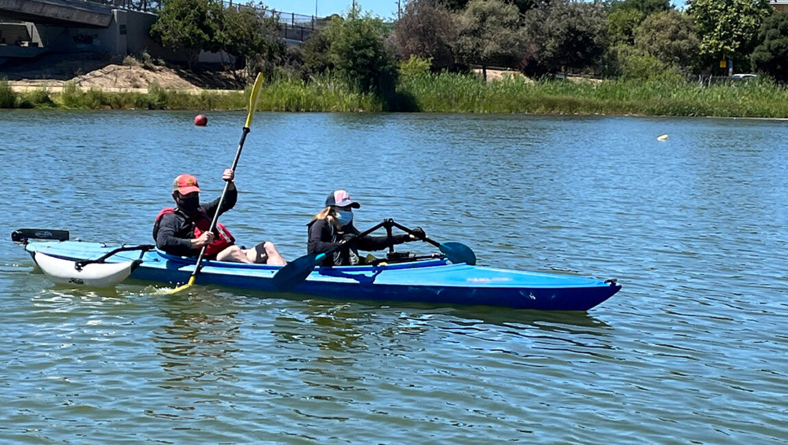 kayaking in the aquatic park