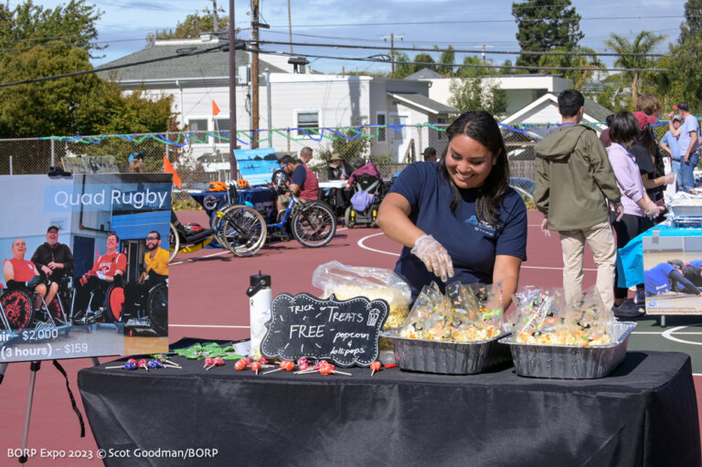 BORP (Bay Area Outreach and Recreation Program) Adaptive Sports Expo is an event for people with disabilities to try out the Sports and Recreation activities offered by BORP, October 14, 2023, Berkeley Ca. Photos © Scot Goodman.