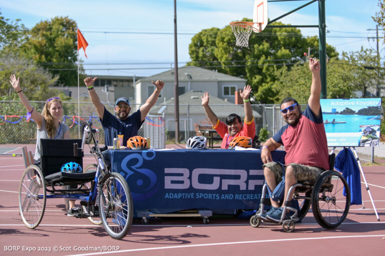 BORP (Bay Area Outreach and Recreation Program) Adaptive Sports Expo is an event for people with disabilities to try out the Sports and Recreation activities offered by BORP, October 14, 2023, Berkeley Ca. Photos © Scot Goodman.