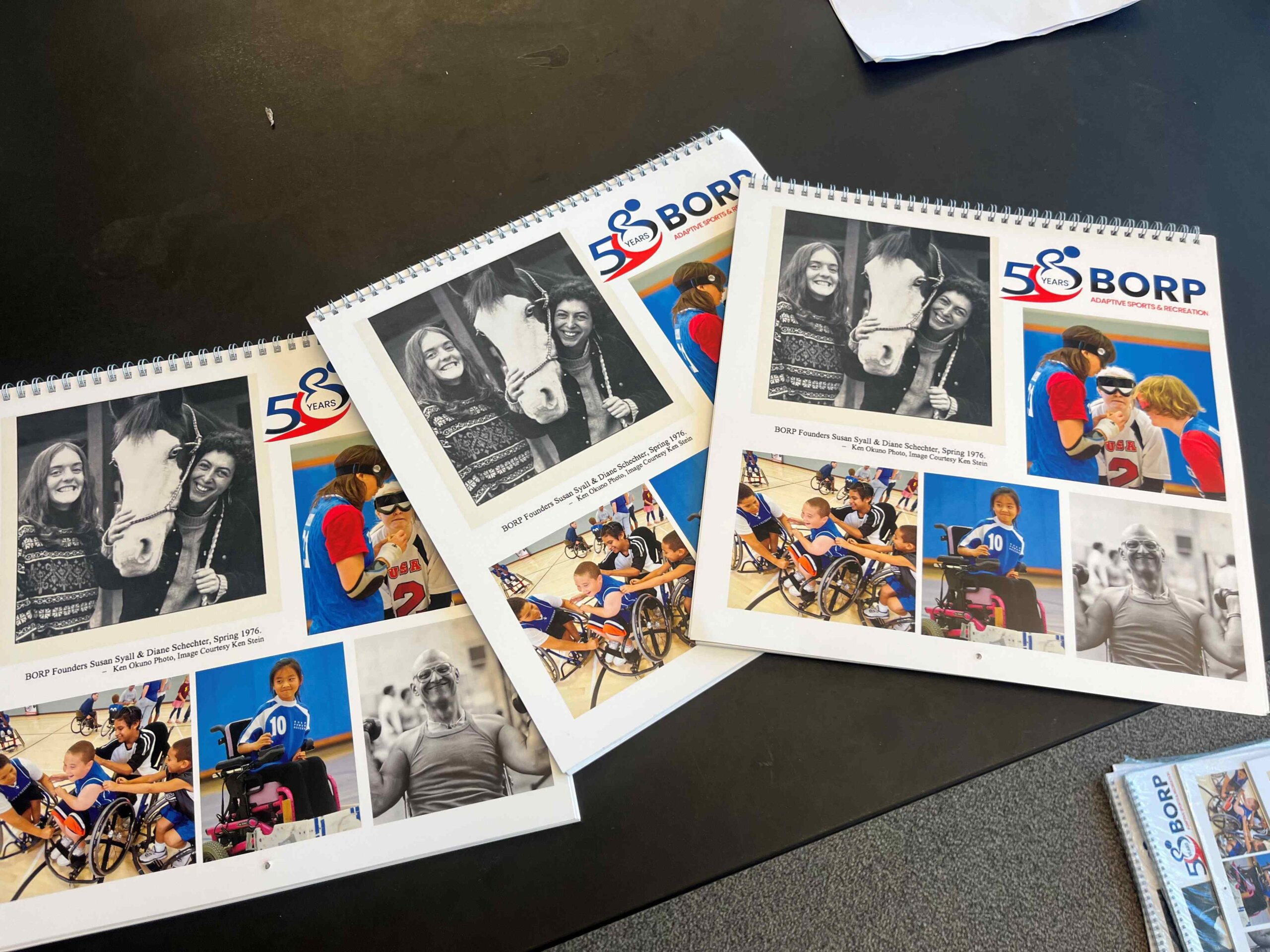 Preview of the BORP 2026 calendar featuring adaptive athletes