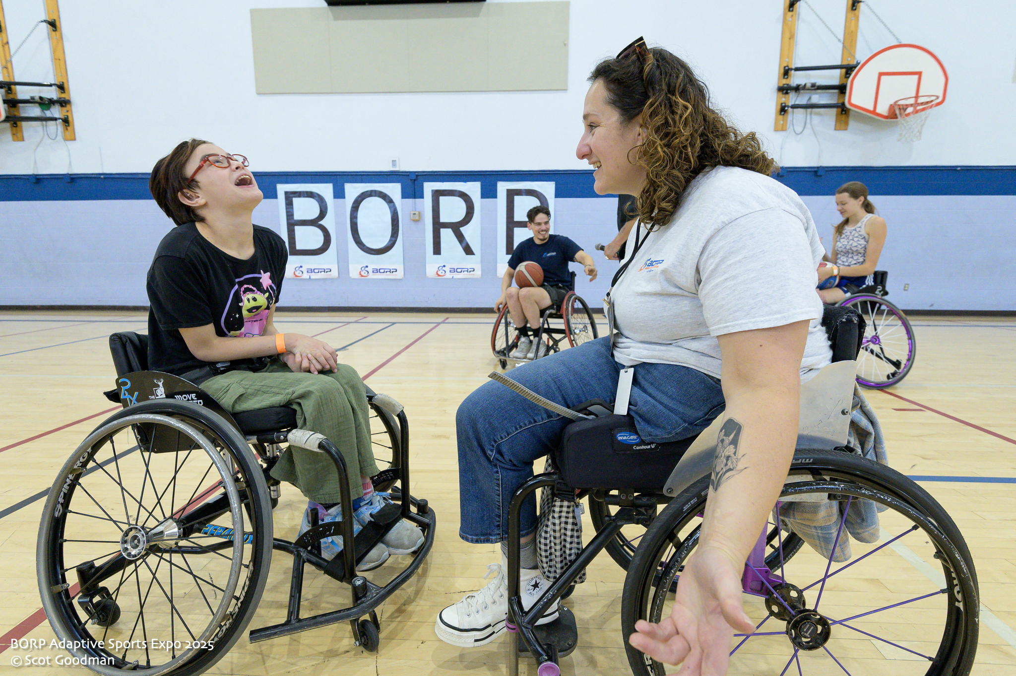 A participant at the BORP Adaptive Sports Expo