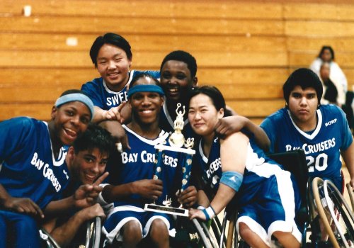 Bay Cruisers Varsity Team, West Coast Regional Champions, 2002.
This team went on to 2nd place nationally in 2003 and were Varsity National
Champions in 2004.