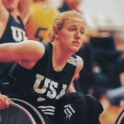 Jennifer Howitt Browning playing on court